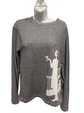 LITOGRAPHS The Great Gatsby Long Sleeve Crew Neck TShirt Size Small